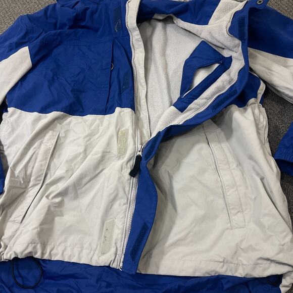 Vintage Tommy Hilfiger Jacket Mens Size XXL Hoodie Blue Windbreaker Snow Ski Y2K - Picture 5 of 14